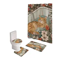 GENERICO - SET DE BAÑO COMPLETO MODELOS UNICOS 4 PIEZAS S18