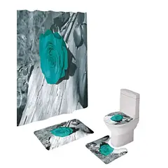 GENERICO - SET DE BAÑO COMPLETO MODELOS UNICOS 4 PIEZAS S13