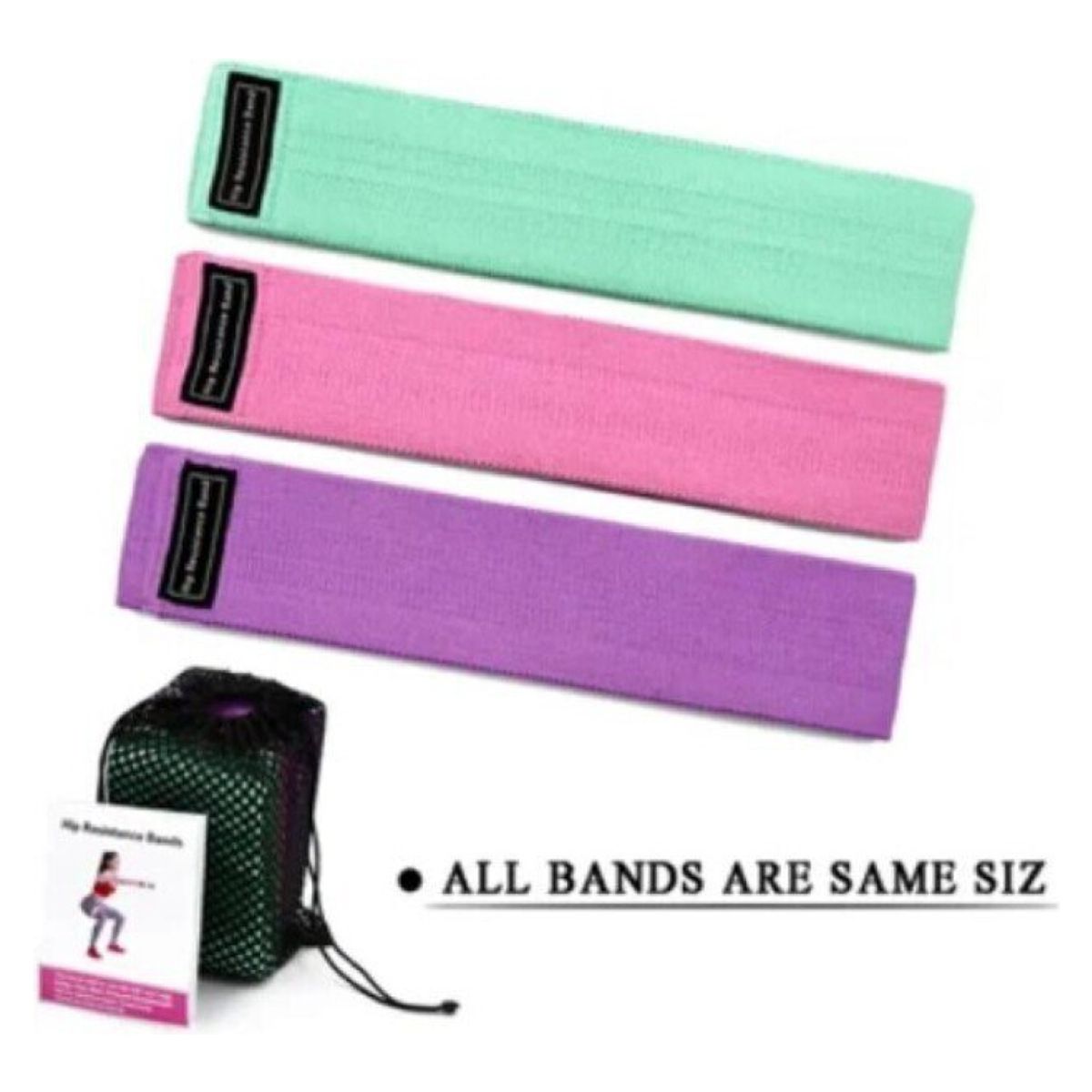 CHILE TENDENCIA - Pack Bandas Elásticas Resistencia Tela Glute Bands