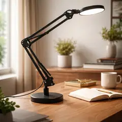 GENERICO - Lampara De Mesa Con Luz Led Regulable De Manualidades Negro