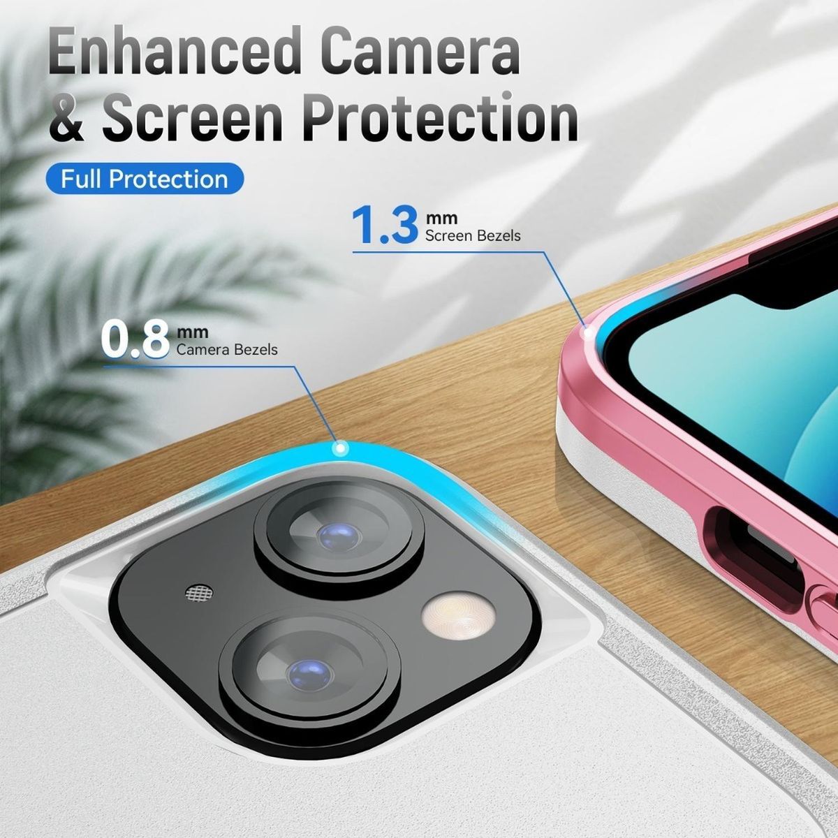 GENERICO - Carcasa para iPhone 14 Rugged Reforzada Antigolpes - Blanco