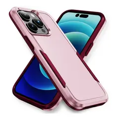 GENERICO - Carcasa para iPhone 14 Pro Rugged Reforzada Antigolpes - Rosa