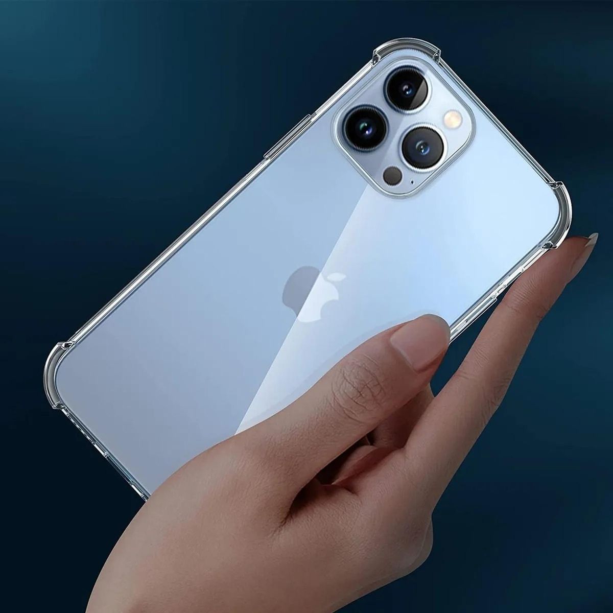 GENERICO - Carcasa Transparente para iPhone 13 Pro Reforzada