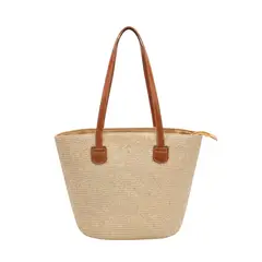D'JOE - Cartera Bolso Tejido Playa Verano Mujer Isidora