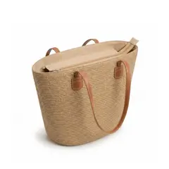 D'JOE - Cartera Bolso Tejido Playa Verano Mujer Isidora