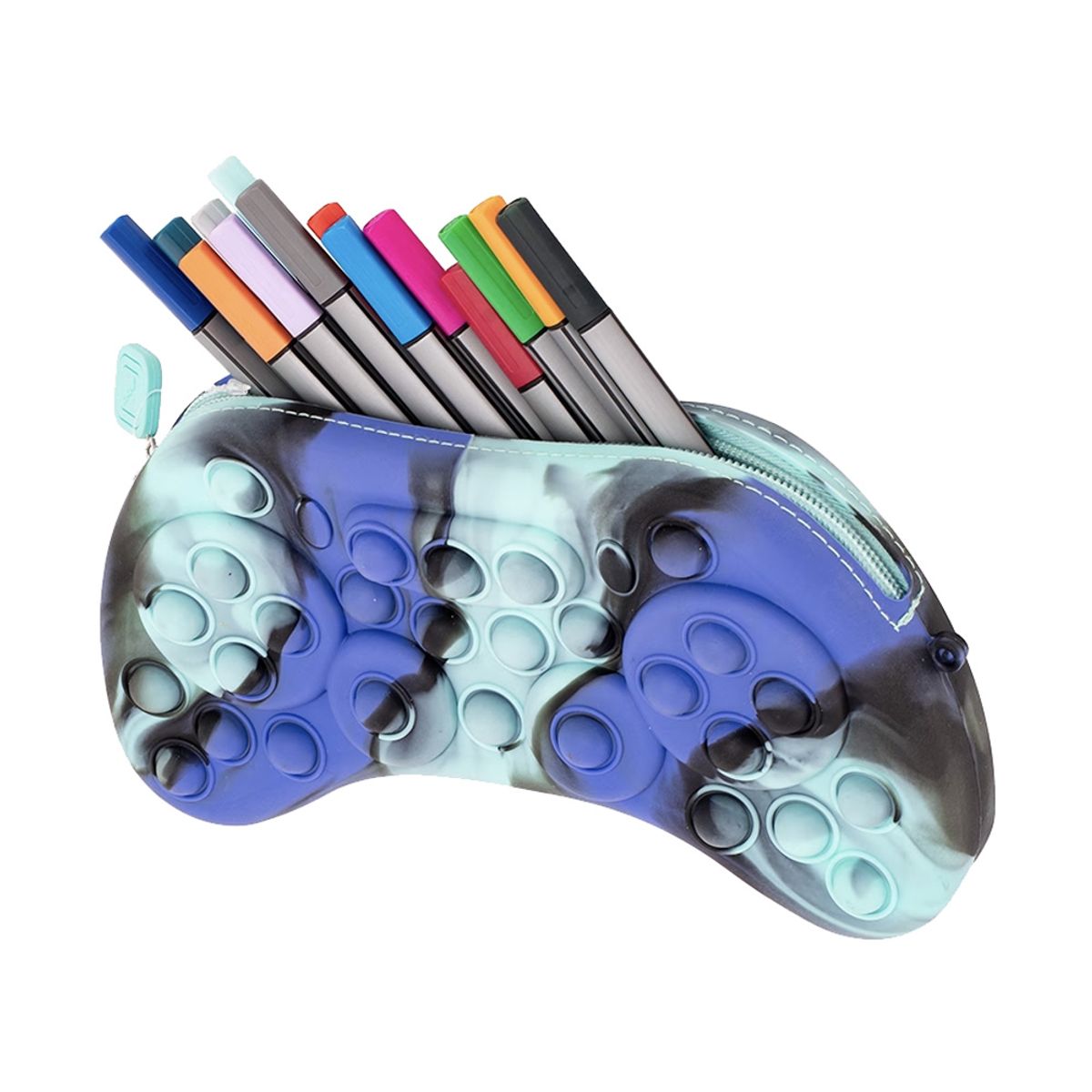 ADIX - Estuche Escolar Silicona con Popit Diseño Joystick Adix