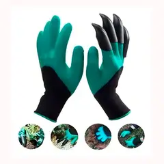 GENERICO - Guantes para jardinería con garras para trabajo en jardín