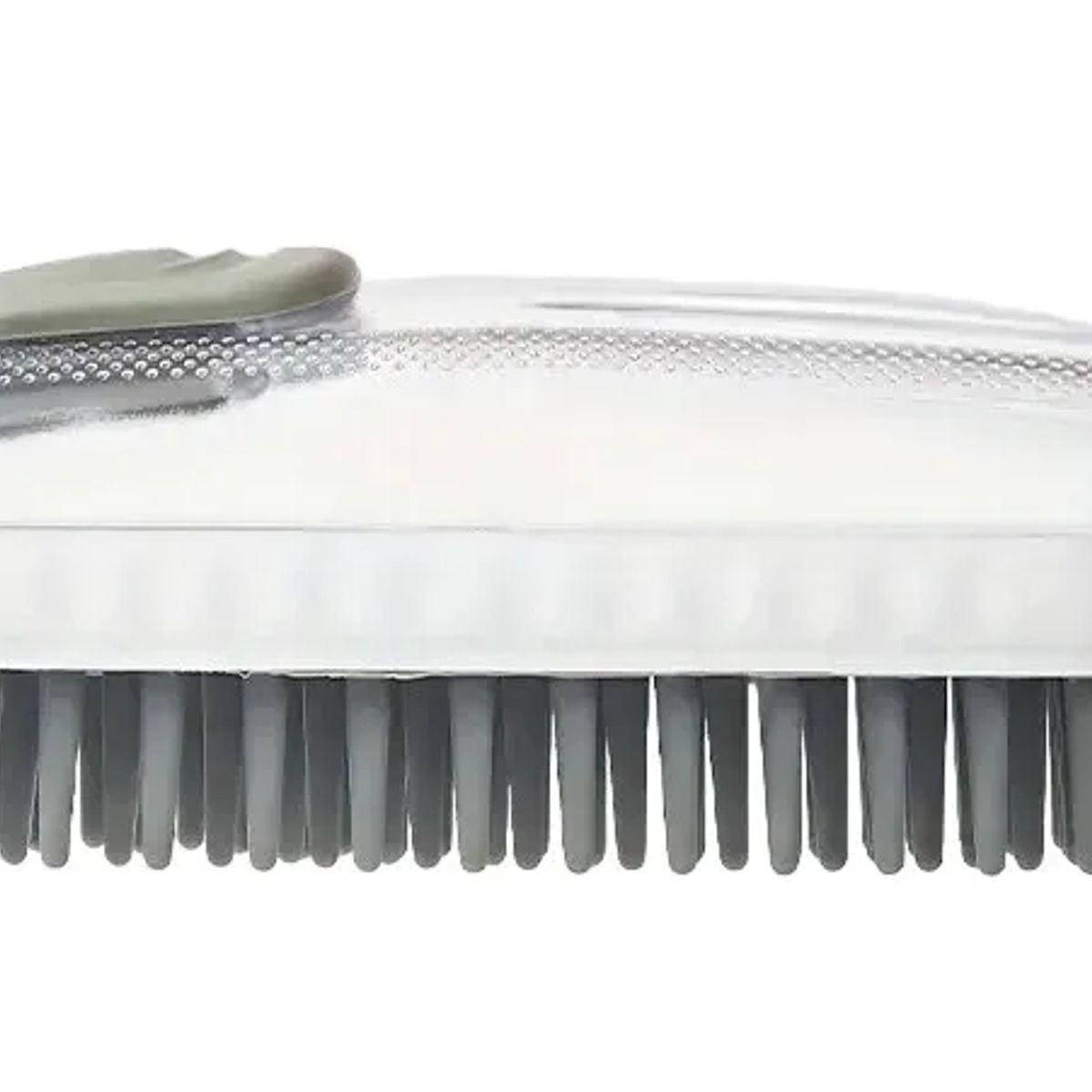 GENERICO - Cepillo De Baño Perro Gato Silicona Con Dispensador Champú Blanco