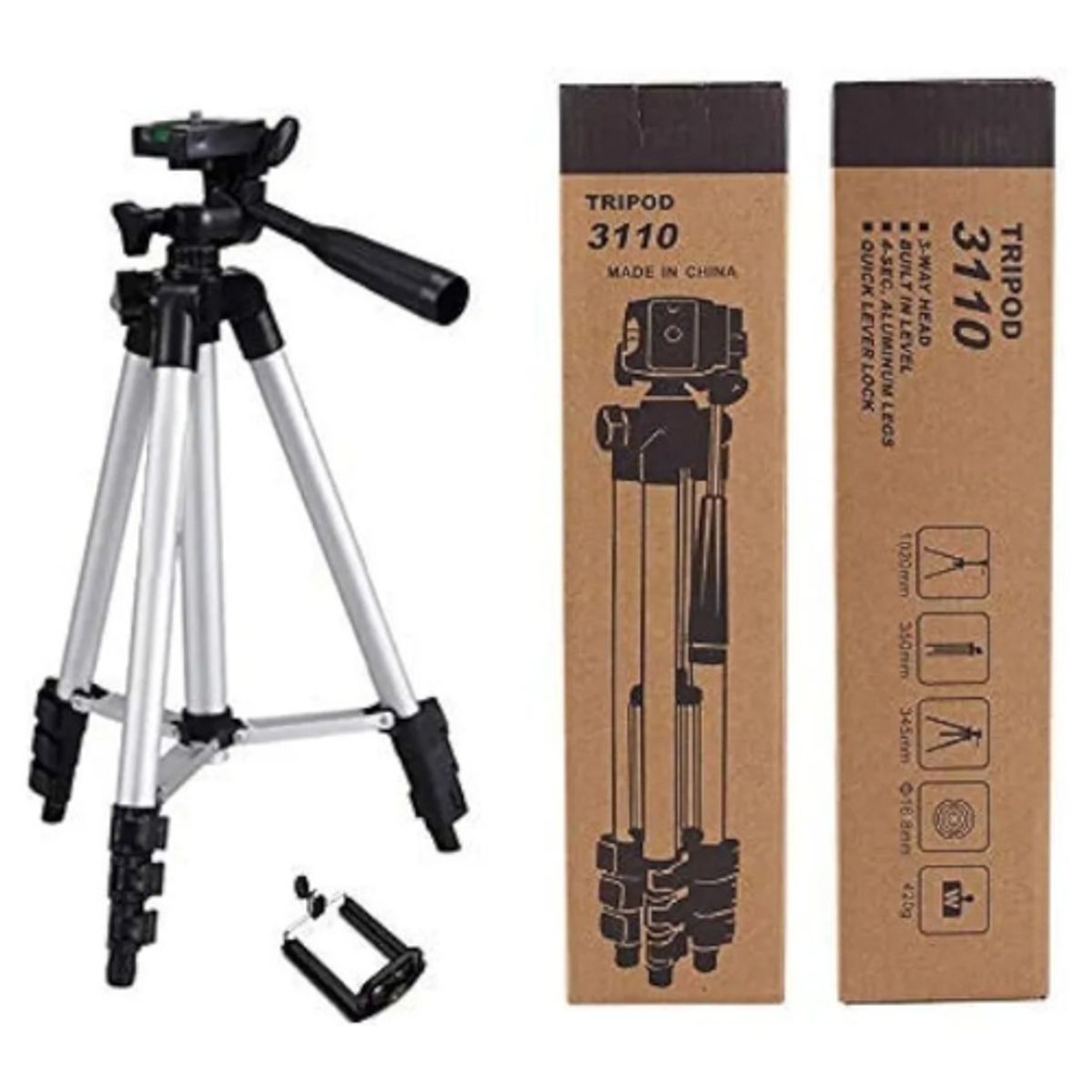 GENERICO - Trípode de Aluminio Modelo 3110