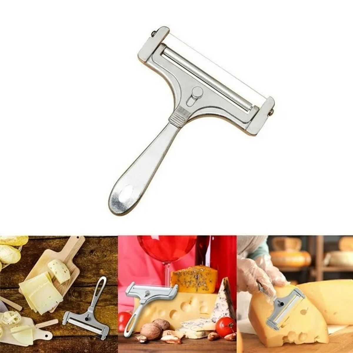 GENERICO - Cortador de Queso Ajustable con Alambre