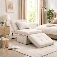 HOMER DESIGN - Sofá Cama Multifuncional Reclinable 4en1 Convertible