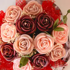 GENERICO - Bouquet Aromático Coco & Rosé Decorativo Difusor Flores Aromáticas Zen Aromas