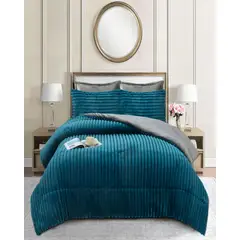 GENERICO - COBERTOR CON CHIPORROS DE LINEARES 2 PLAZA COLOR AZUL