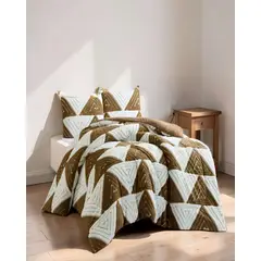 GENERICO - PLUMON DE JACQUERD CUTTING PLAZA Y MEDIA COLOR BLANCO CON MOSTAZA