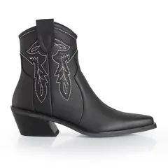 VIA UNO - Botin Mujer WestWinter Tundra Negro
