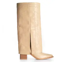 VIA UNO - Bota Mujer WestWinter Gold Beige