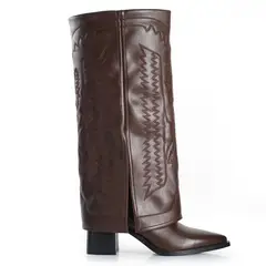 VIA UNO - Bota Mujer WestWinter Gold Marron
