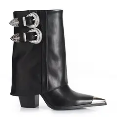 VIA UNO - Botin Mujer WestWinter Ember Negro