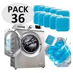 HAZ TU CLICK - Pack 36 Pastillas Limpieza De Maquina Lavadora