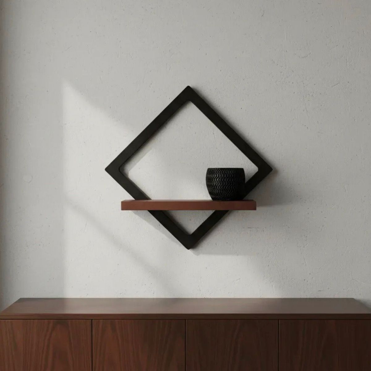 GENERICO - Repisa Para Muro Decorativa Con Macetero