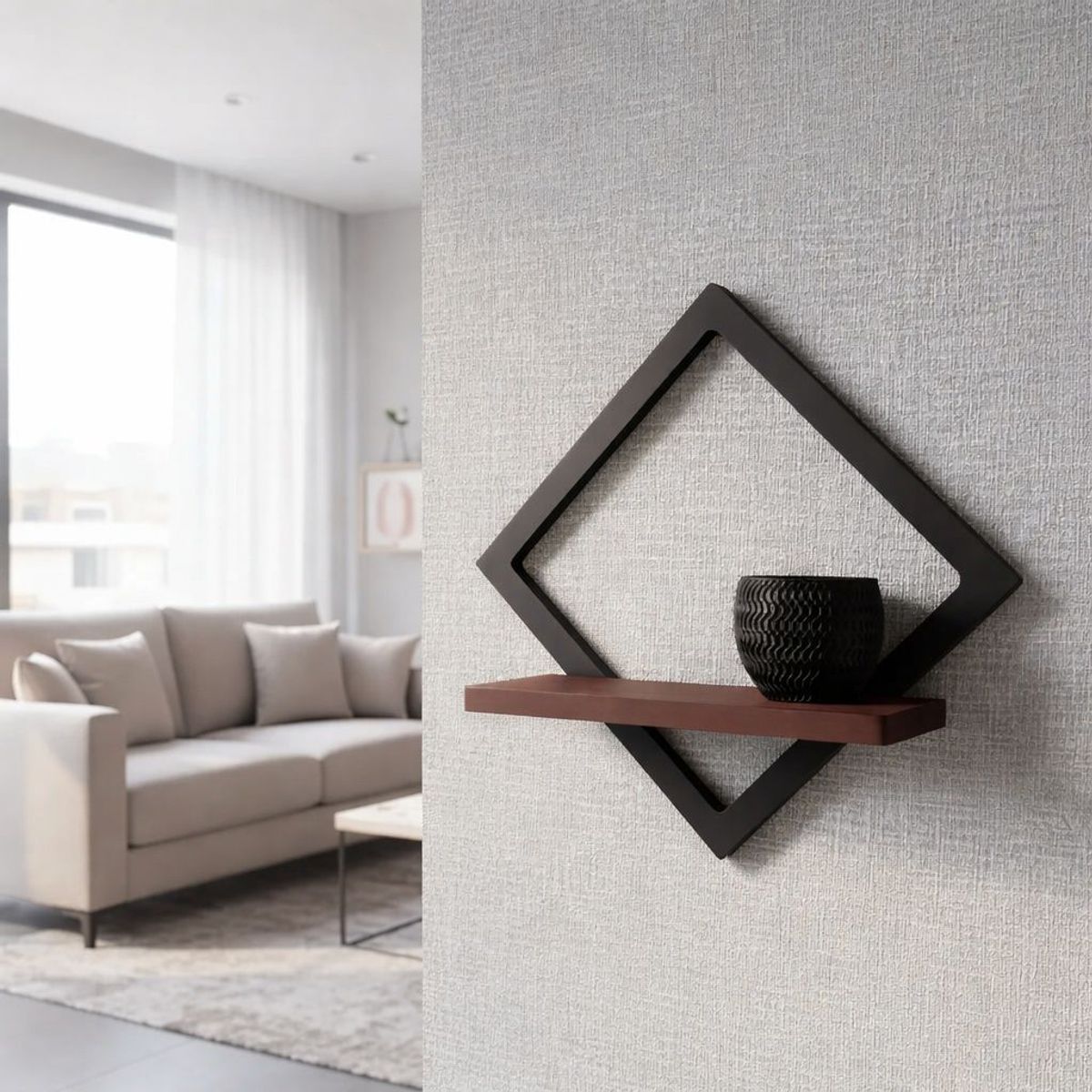 GENERICO - Repisa Para Muro Decorativa Con Macetero