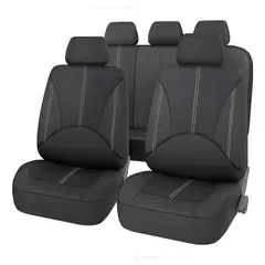 GENERICO - Funda Cubreasiento Universal Automovil 9 Piezas NEGRO BELUG