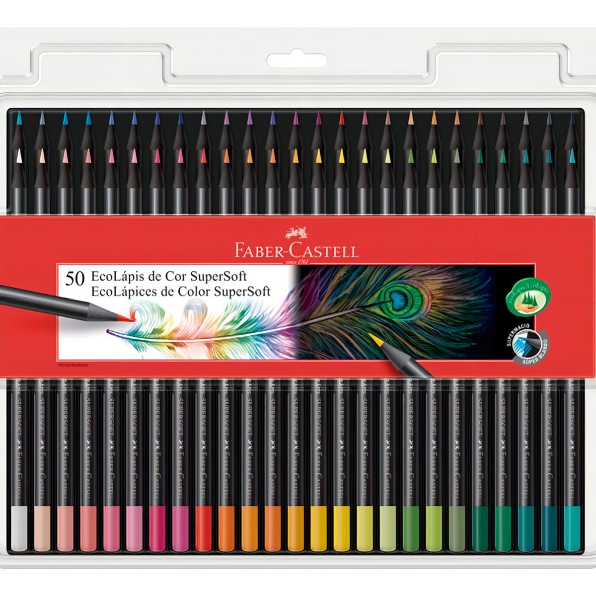 GENERICO - 50 Colores Profesionales Lápices Super Soft Faber Castell