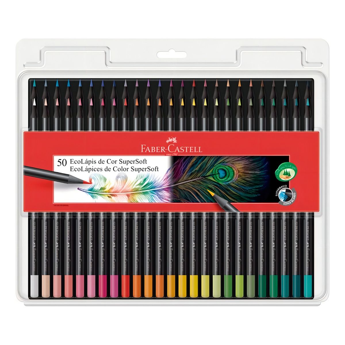 GENERICO - 50 Colores Profesionales Lápices Super Soft Faber Castell