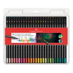 GENERICO - 50 Colores Profesionales Lápices Super Soft Faber Castell