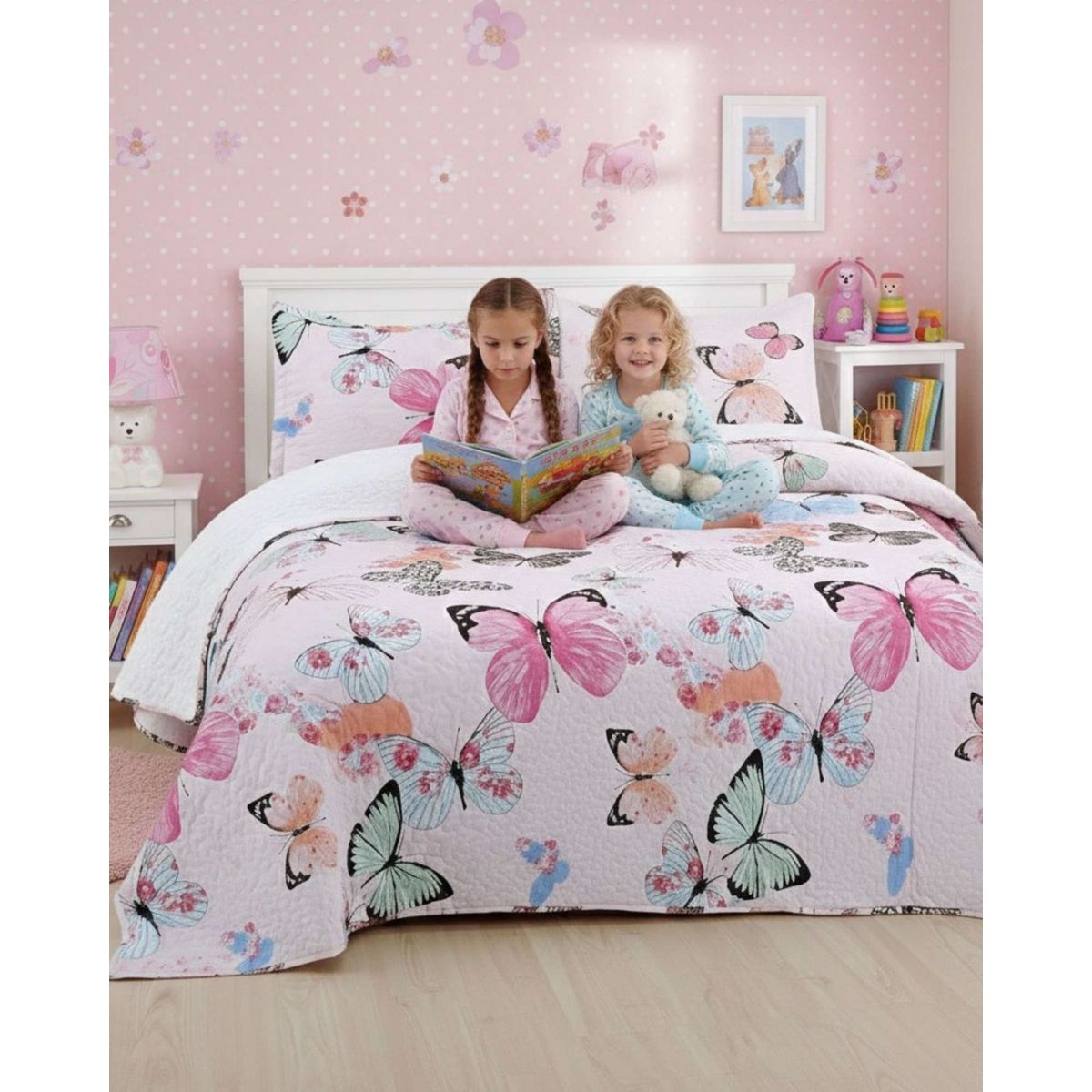 GENERICO - Quilt Elegante 2 Plazas Con Reverso Sherpa Premium