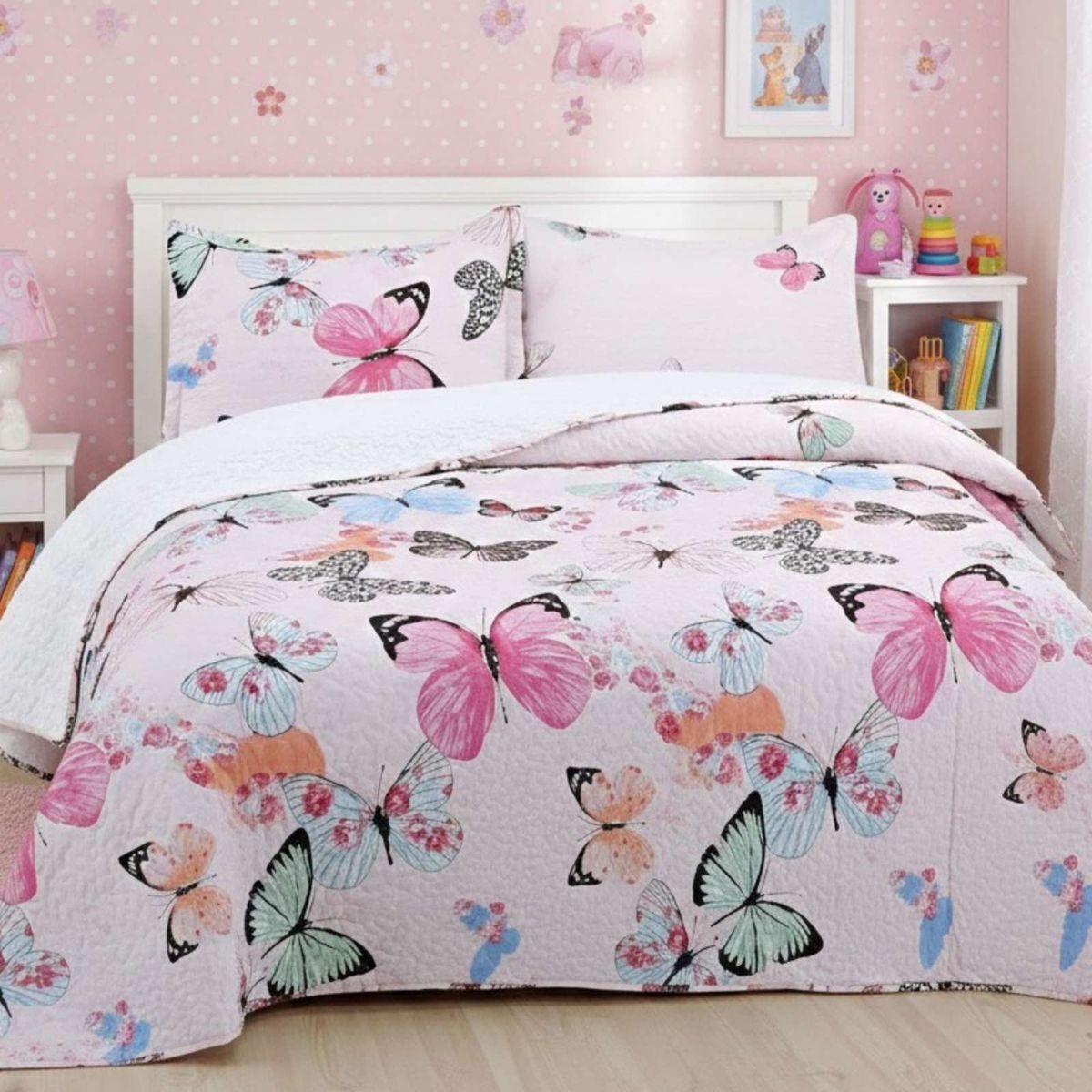 GENERICO - Quilt Elegante 2 Plazas Con Reverso Sherpa Premium
