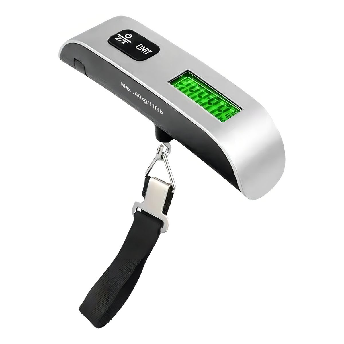 GENERICO - Balanza Digital Happy Brand LCD 50kg Pesa Maleta Portátil Plata