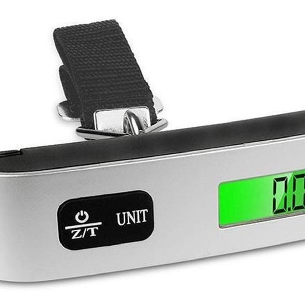 GENERICO - Balanza Digital Happy Brand LCD 50kg Pesa Maleta Portátil Plata