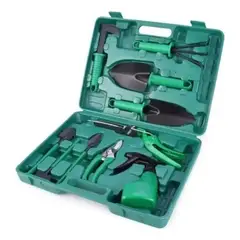 MASTER PROX - Kit Herramientas Jardinería Acero Rastrillo Tijera Podar