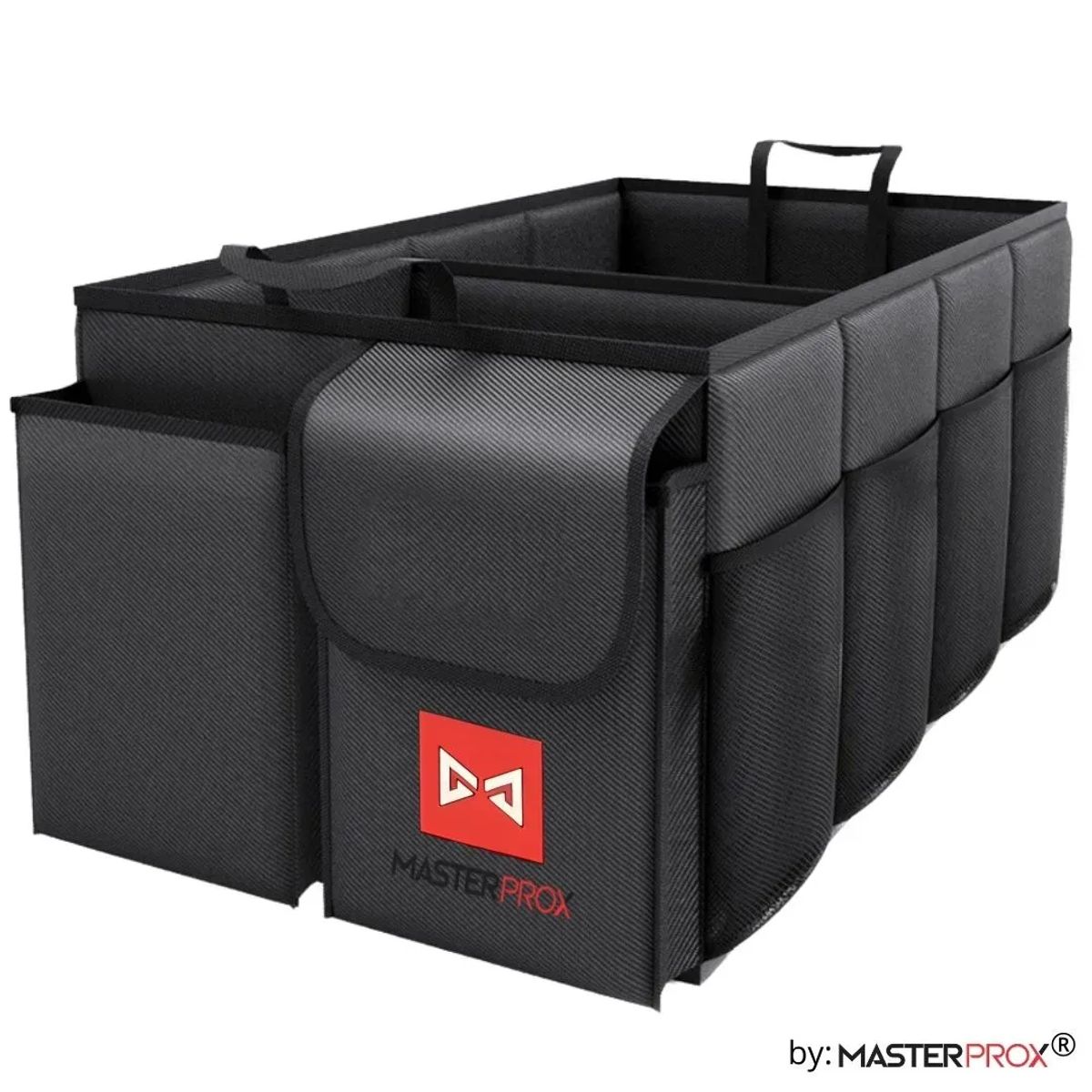 MASTER PROX - Organizador De Maletero Plegable Premium 3 Compartimientos Para Auto Suv Y Camioneta