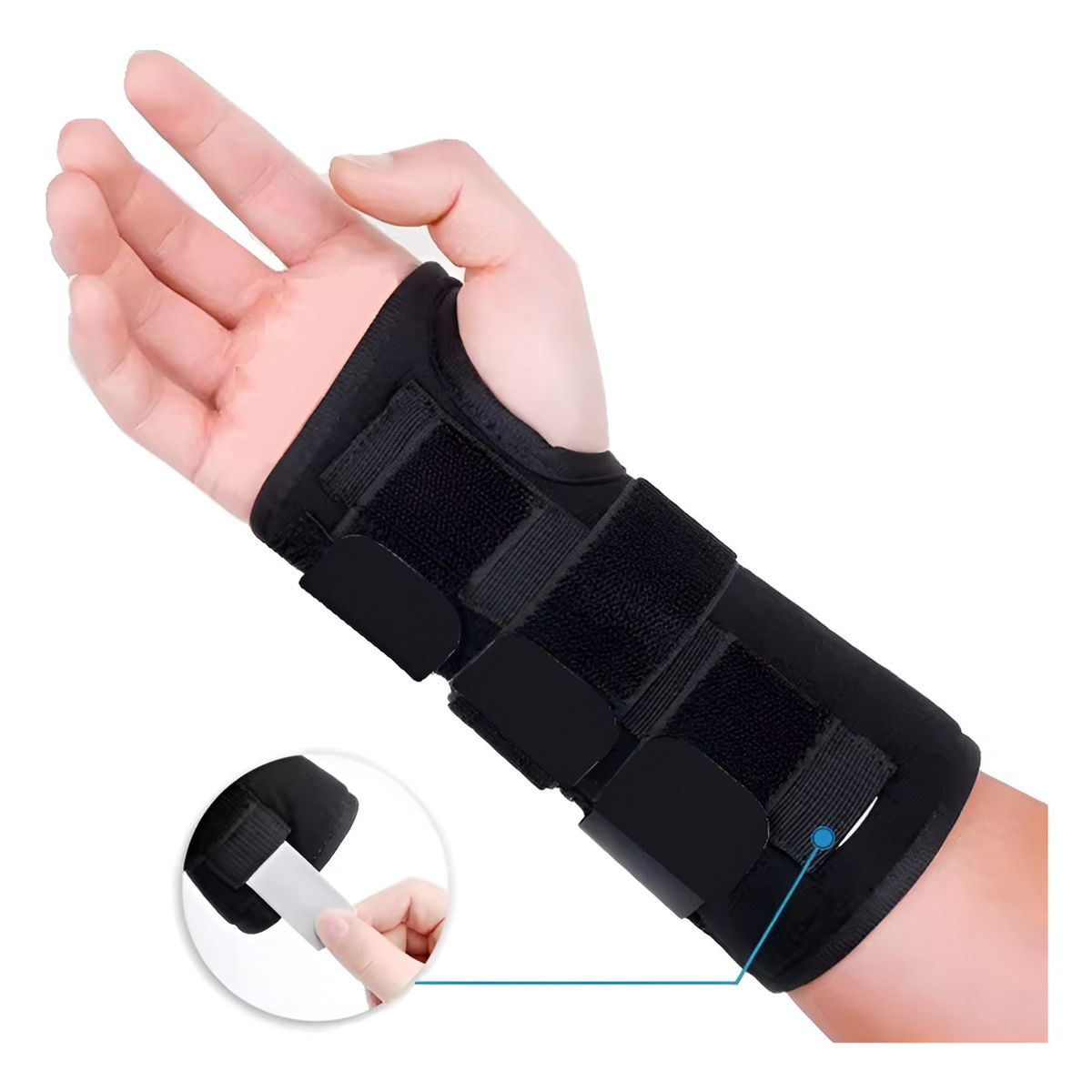 GENERICO - Inmovilizador De Muñeca Ferula Tunel Carpiano Tendinitis Ajustable Derecho