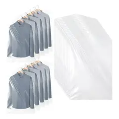 GENERICO - 100 Bolsas Transparentes Fundas Para Ropa Trajes 60x90cm Transparente
