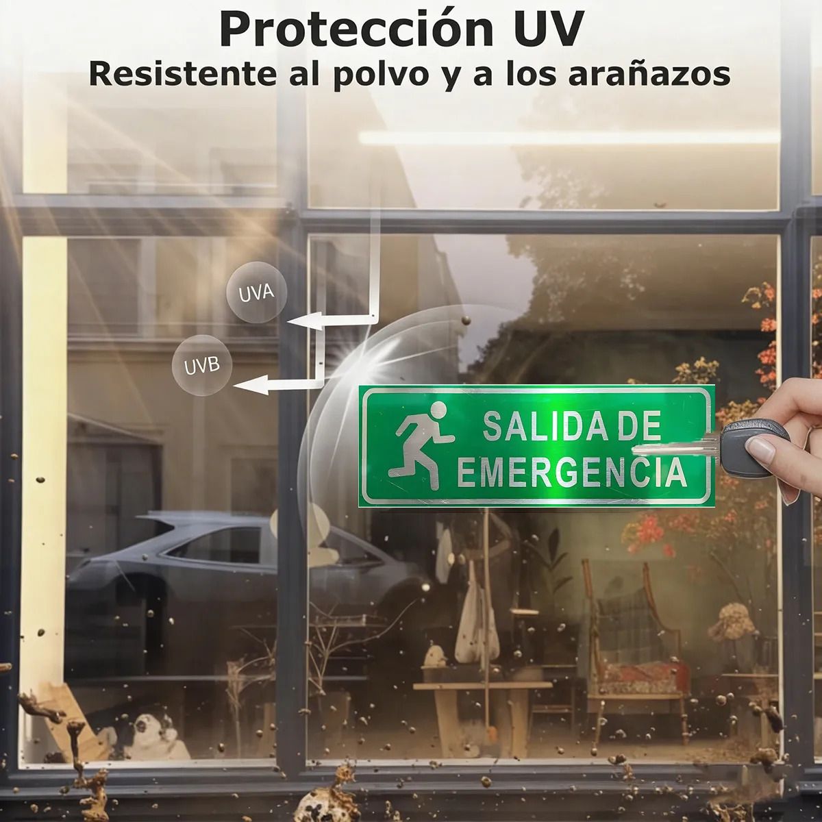 40x15cm Señal De Salida De Emergencia Para Lugares Públicos, marca GENERICO - Foto 2