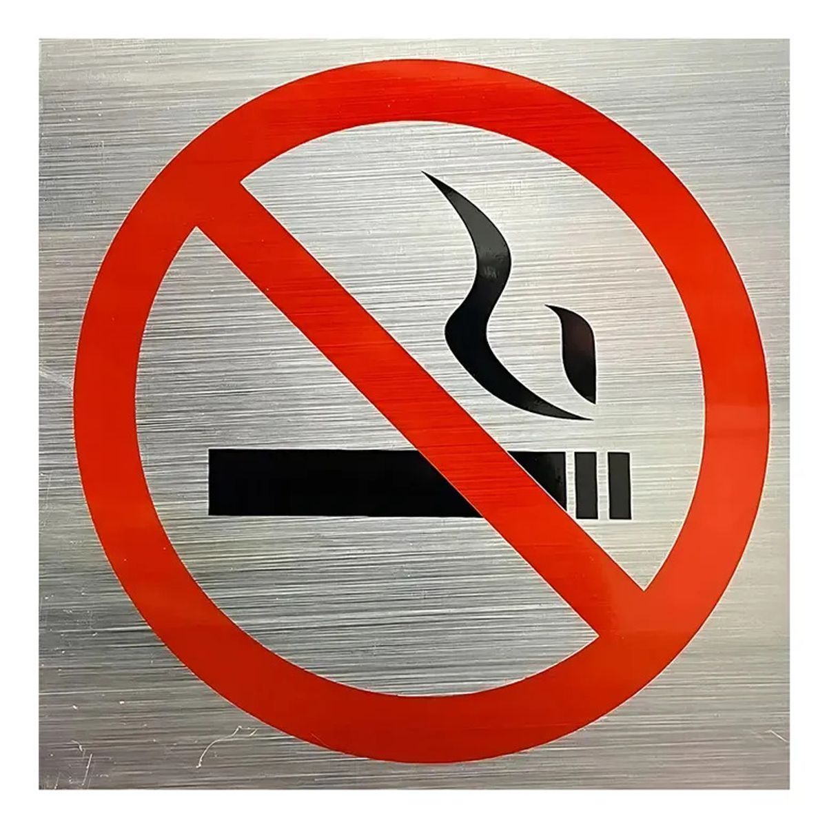 GENERICO - 30x30cm Señal De No Fumar Para Espacios Públicos Cafetería