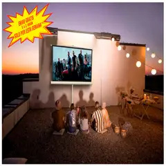 MALIK - Telon CTripod 200x150 cm 43 para Proytor Vsonic PG800HD