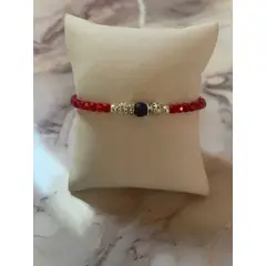 GENERICO - Pulsera Arcángel Miguel Protección Roja con Lapislázuli