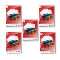 MALIK - 5 Unidades Láminas Plastificar A4 - 250 Hojas Calidad Oficina