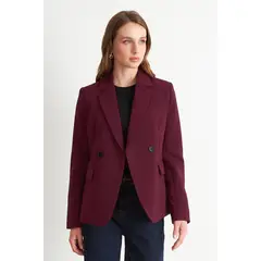 NICOPOLY - Blazer Dos Botones Burdeo