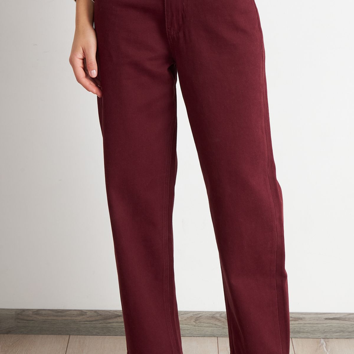 NICOPOLY - Jeans Rectos Tiro Alto Óxido Nicopoly