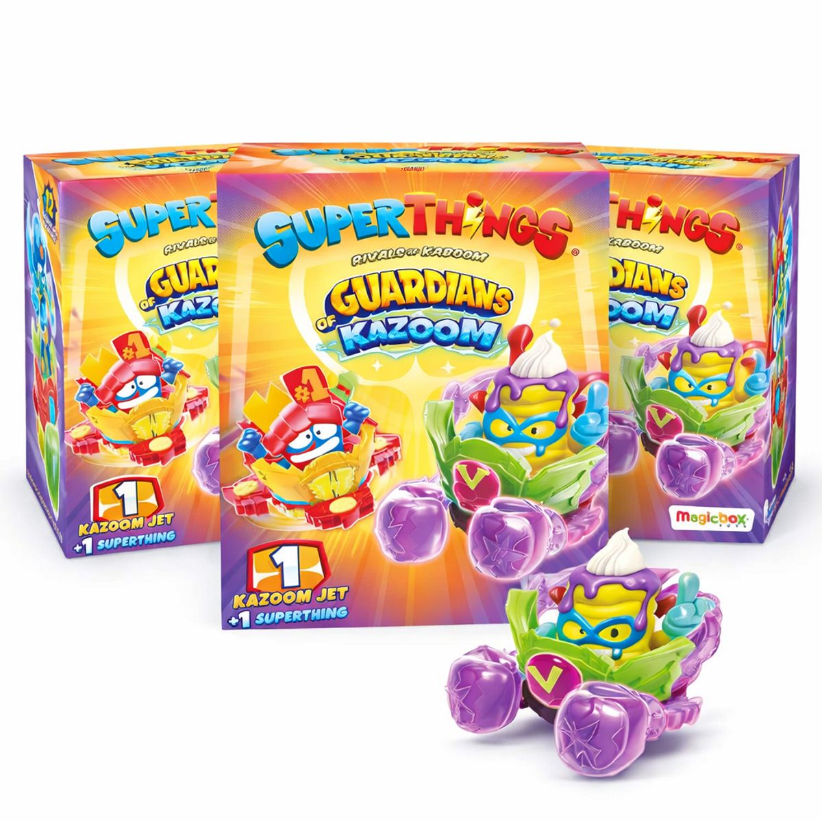 GENERICO - SuperThings Pack 3 Kazoom Jets Guardians of Kazoom