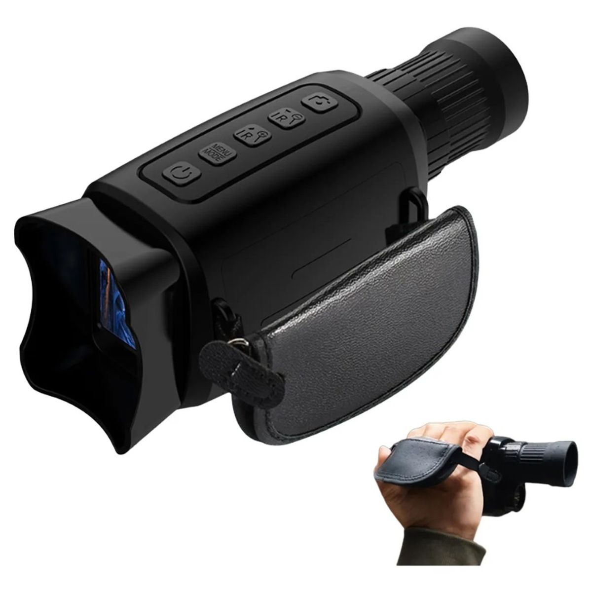ADLIU - Monocular Visor De Largo Alcance Zoom 16x Visión Nocturna Negro