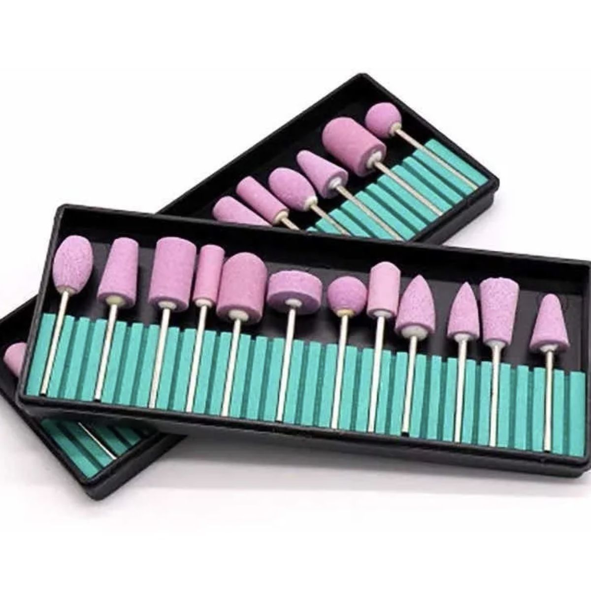 GENERICO - Set De Fresas Brocas Para Torno Electrico Manicure 12 Pcs