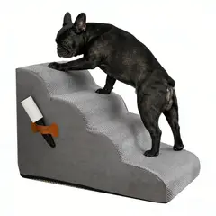 GENERICO - Rampa 4 Escalones Perros Sofá/cama Antideslizante
