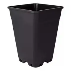 GENERICO - Pack 10 Maceteros/macetas Cuadradas De Plástico 18litros