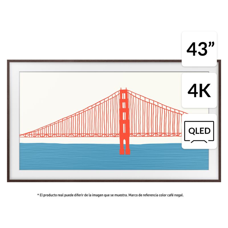 SAMSUNG - QLED 43" The Frame 4K UHD Smart TV